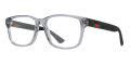 Gucci™ GG0011O 007 55 Gray/Black Eyeglasses 